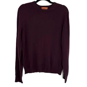 Joe Fresh 100% Cashmere Burgundy Crewneck Wool Sweater, M